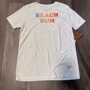 The Original Retro Brand Beach Bum Crew Neck Tee (Big Kids)-White-XL NWT